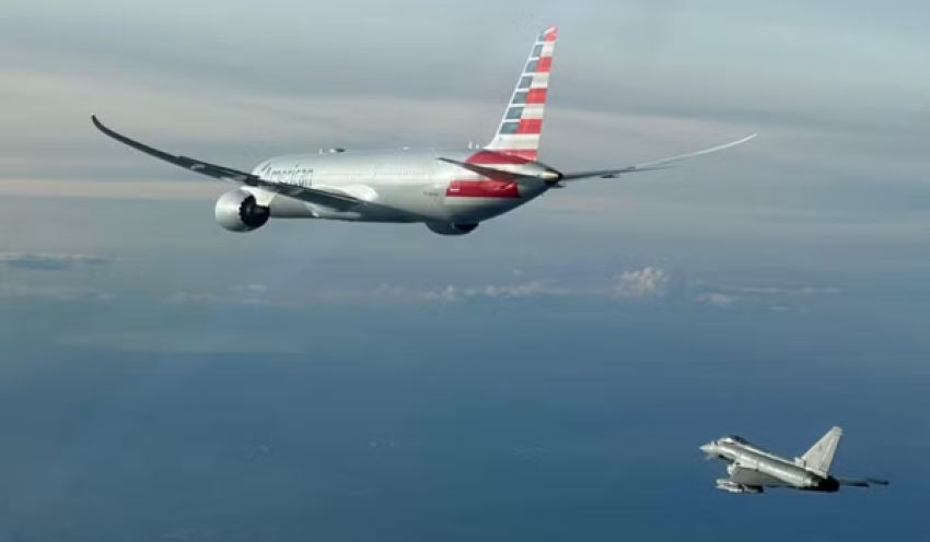 Caças italianos escoltam avião da American Airlines após ameaça de bomba