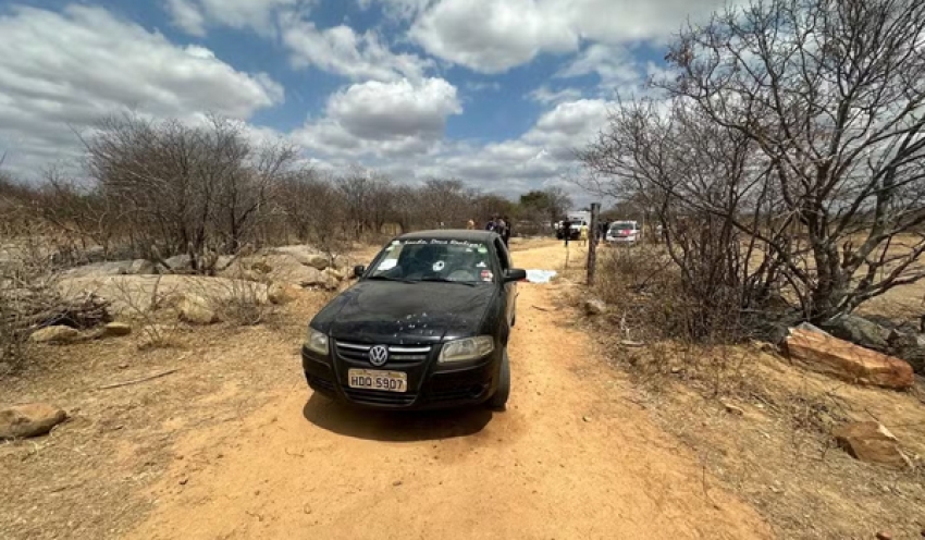 Irmãos são assassinados a tiros no Sertão da Paraíba; polícia suspeita que crime tenha sido uma emboscada