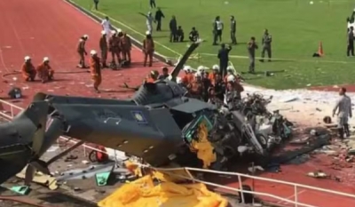 Dez pessoas morrem após helicópteros colidirem no ar na Malásia