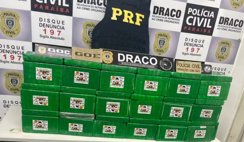 Polícia apreende 80 kg de cocaína dentro de caminhão, no Sertão da PB