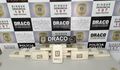 Ação da Polícia Civil apreende 25 quilos de cocaína e prende suspeito de tráfico na BR-230
