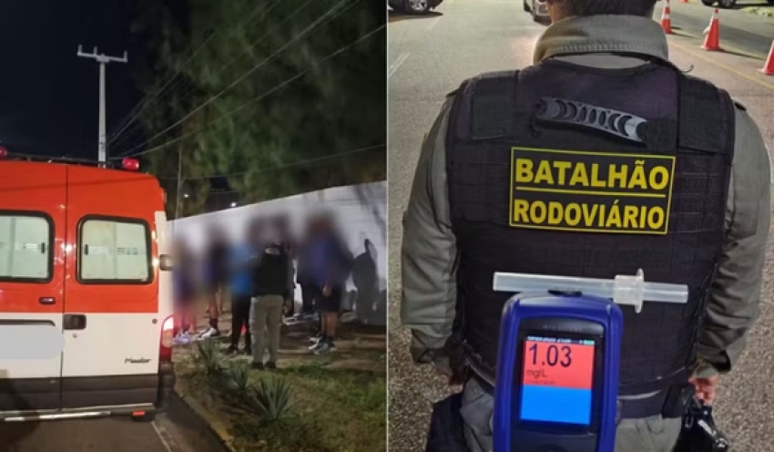 Motorista embriagado é preso em Natal conduzindo ambulância com 15 atletas da Paraíba