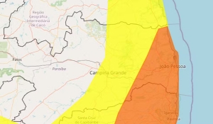 Inmet emite alertas de chuvas para João Pessoa, Campina Grande e outras cidades da Paraíba; veja lista
