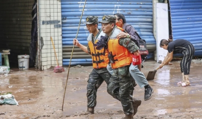 Chuvas torrenciais deixaram 15 mortes no sudoeste da China