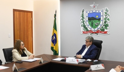 João Azevêdo recebe presidente do TRE-PB e discute segurança nas eleições municipais deste ano