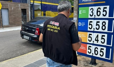 Procon-JP fiscaliza postos sobre aumento do ICMS e pesquisa constata preço da gasolina entre R$ 5,34 e R$ 5,59