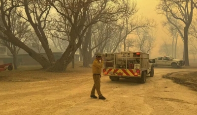 Série de incêndios florestais no Texas faz Estados Unidos fechar depósito com armas nucleares