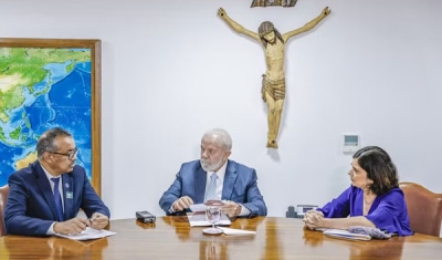 Lula se reúne com Tedros Adhanom, diretor-geral da OMS