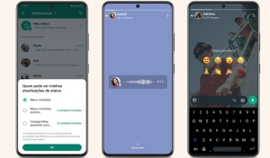 &#039;Status&#039; do WhatsApp ganha áudio, reações com emojis e recurso de privacidade