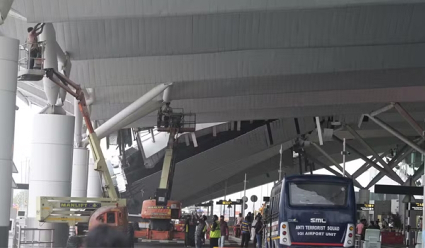 Desabamento em aeroporto de Nova Délhi deixa um morto e provoca cancelamento de voos
