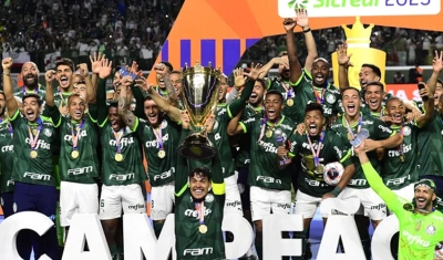 É campeão! Palmeiras dá chocolate no Água Santa e conquista o Paulistão pela 25ª vez