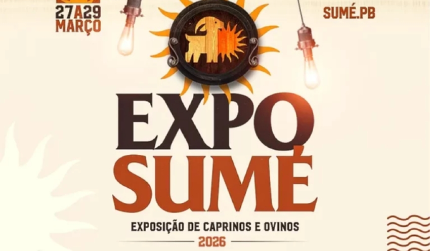 Expo Sumé 2026 acontece a partir do próximo dia 27 com premiação de R$ 50 mil