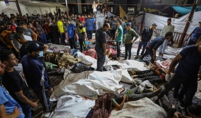 Ataque aéreo a hospital em Gaza deixa até 300 mortos