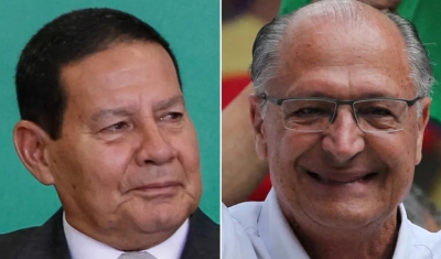 Mourão apresenta estrutura do gabinete da Vice-Presidência a Geraldo Alckmin