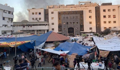 Exército de Israel e terroristas do Hamas se enfrentam perto de hospital no norte de Gaza