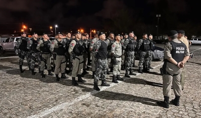 Paraíba envia 30 policiais militares para combater ataques criminosos no Rio Grande do Norte