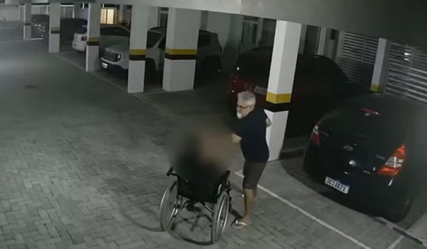 Suboficial flagrado agredindo filho cadeirante com socos já foi denunciado à Marinha por condomínio