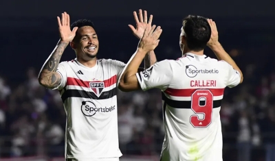 São Paulo não toma conhecimento do Tolima, goleia no Morumbi e se classifica na Sula