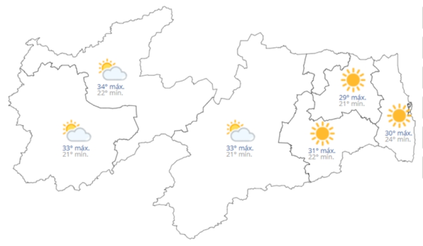 Previsão do tempo hoje, 11 de Março de 2026