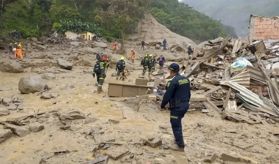 Deslizamento de terra deixa oito mortos e 11 desaparecidos na Colômbia