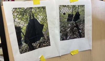 Foto mostra fuzil AK-47 e mochilas deixadas perto do campo de golfe onde estava Trump