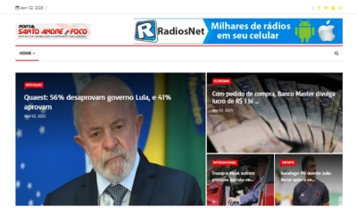 Relação de matérias publicadas no Portal Santo André em Foco hoje, 02 de Abril de 2025