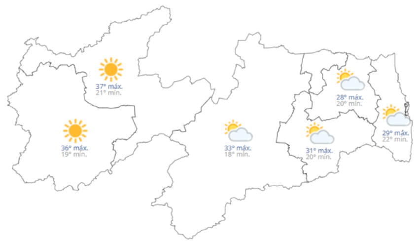 Previsão do tempo hoje, 08 de Setembro de 2026