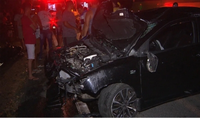 Motociclista na contramão morre após atingir carro de frente na BR-230, na Paraíba