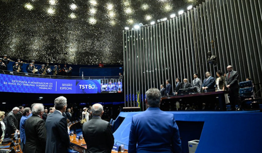 Senado homenageia 80 anos do Tribunal Superior do Trabalho