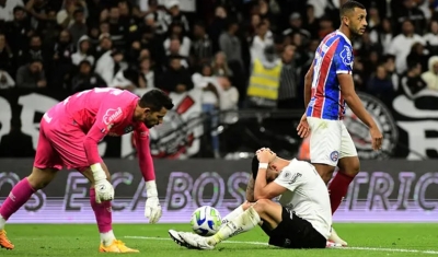 Em noite histórica, Bahia goleia o Corinthians em São Paulo e abre rodada fora do Z-4