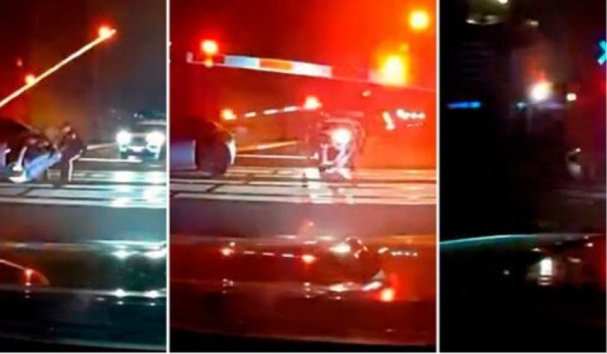 Polícia de Nova Jersey resgata motorista bêbado momentos antes de trem atingir o carro