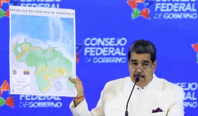 Maduro divulga &#039;novo mapa&#039; da Venezuela com incorporação de Essequibo e anuncia licenças para explorar petróleo na região