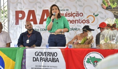 Governo da Paraíba distribui mais de 35 toneladas de alimentos no lançamento do PAA em assentamento rural de Mari