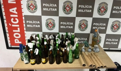 Mais de 50 coquetéis molotov e rojões são apreendidos pela PM, em João Pessoa