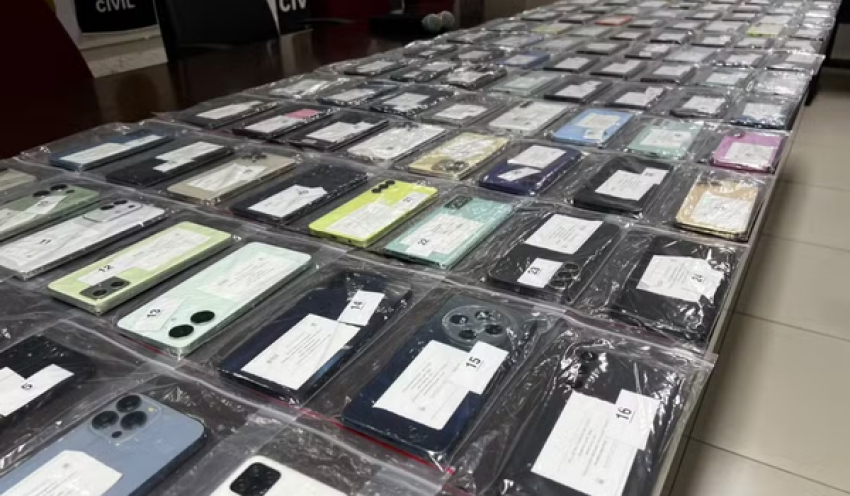 Mais de 300 celulares roubados são recuperados durante operação da Polícia Civil, na Paraíba