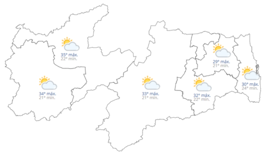 Previsão do tempo hoje, 06 de Março de 2026