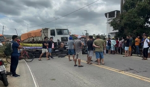 Protesto bloqueia trevo que liga duas das principais rodovias do Brejo paraibano