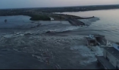 Explosão rompe barragem de usina ucraniana, inunda cidade e ameaça maior central nuclear da Europa