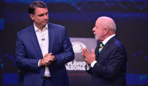 Às vésperas do 2º turno, Flávio tem 52% dos votos válidos, e Lula, 48%, diz Real Time