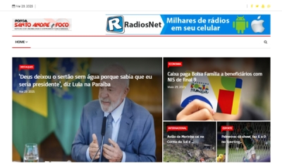 Relação de matérias publicadas no Portal Santo André em Foco hoje, 29 de Maio de 2025