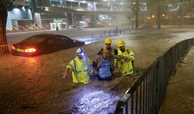 Hong Kong registra o maior volume de chuvas de 140 anos