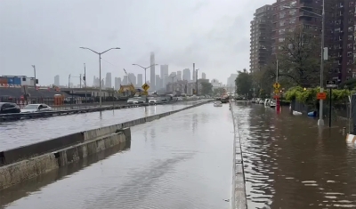 Temporal fora de época alaga Nova York, e governadora declara estado de emergência