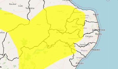 Inmet emite alerta amarelo para baixa umidade em 80 municípios da Paraíba