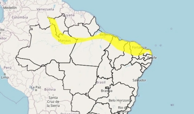 Inmet emite dois alertas de perigo potencial de chuva intensa para a Paraíba