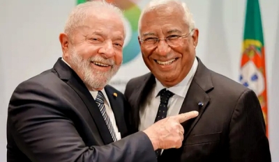 Lula conversa com presidente do Conselho Europeu, António Costa