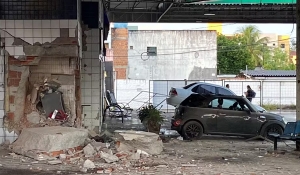 Assalto com explosivos a posto de combustível provoca sustos e destruição em João Pessoa