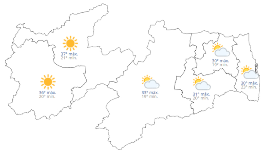 Previsão do tempo hoje, 16 de Setembro de 2026