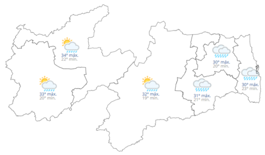 Previsão do tempo hoje, 27 de Abril de 2026