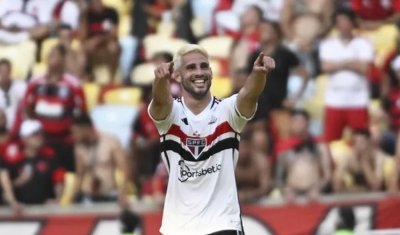 Calleri marca, São Paulo vence Flamengo no Maracanã e abre vantagem na final da Copa do Brasil