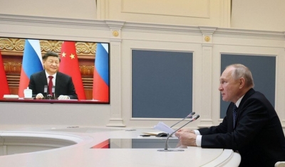 Putin diz querer reforçar cooperação militar Rússia-China em reunião com Xi Jinping